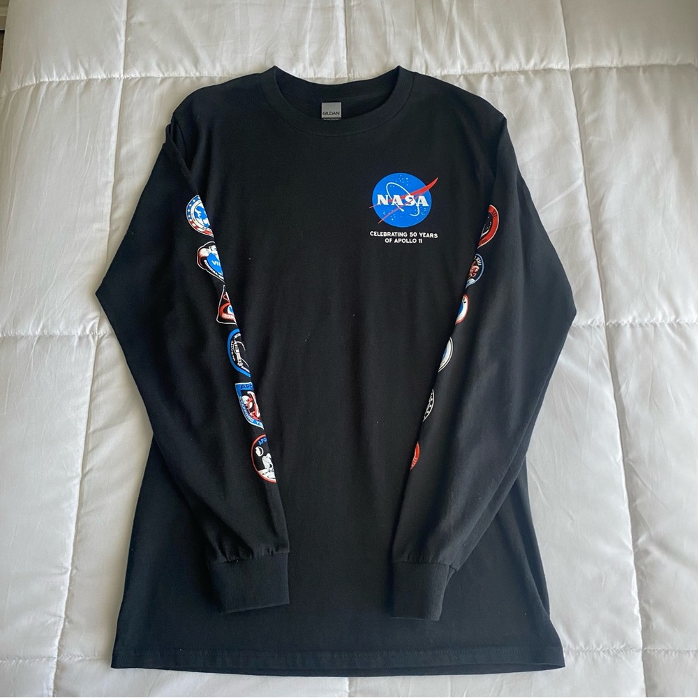 NASA Black Long-sleeve (S)